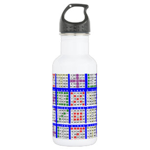 Bingo Game Patterns Large 532 Ml Water Bottle