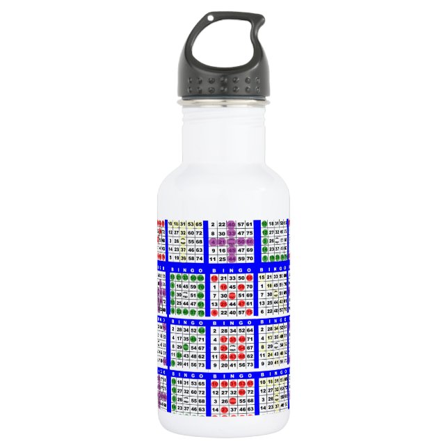 Bingo Game Patterns Large 532 Ml Water Bottle (Front)
