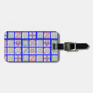 Bingo Game Patterns Large Luggage Tag