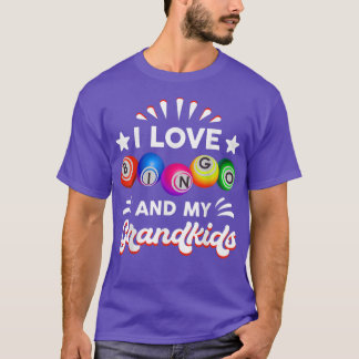 Bingo Gift I love Bingo Gift For Grandma Mom Nana  T-Shirt