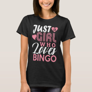Bingo Girls Bingo Game Player Women Kids T-Shirt