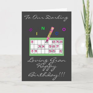 BINGO GRAN HAPPY BIRTHDAY CARD