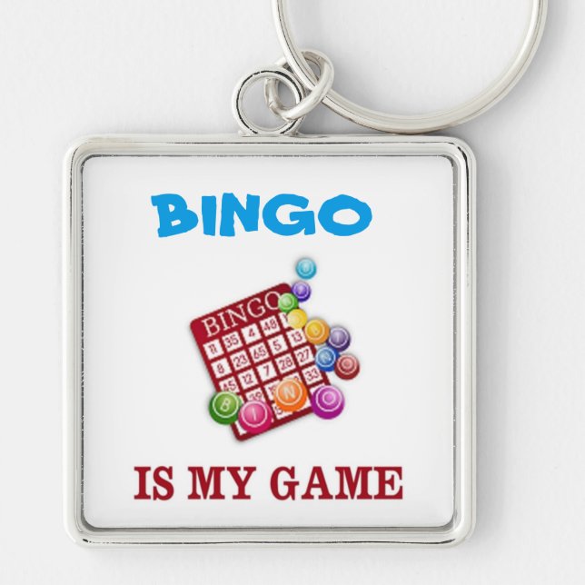 BINGO IS MY GAME KEYCHAIN (Front)