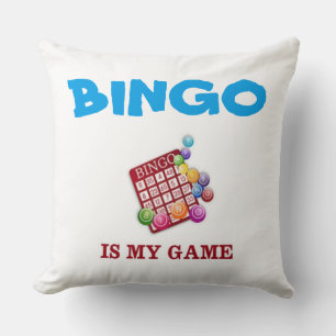 BINGO IS MY GAME THROW PILLOW