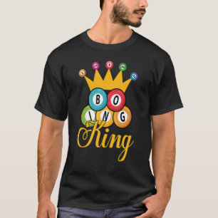 Bingo King Men Boys Lucky Game Lottery Players T-Shirt