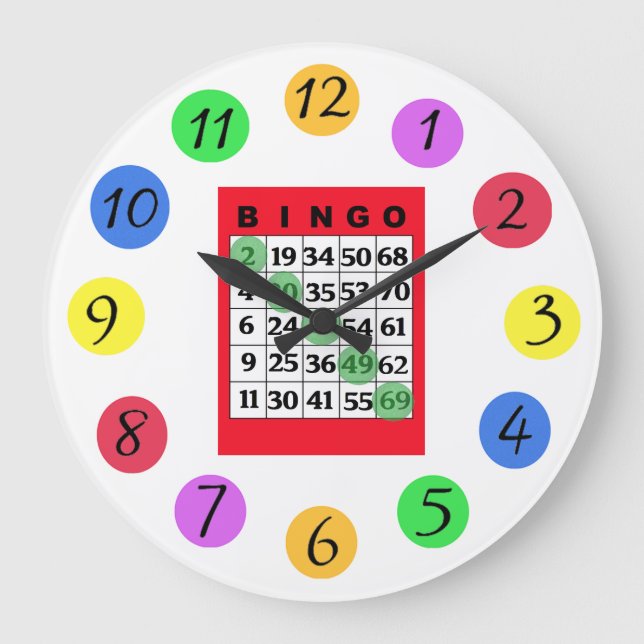 BINGO Kitchen Large Clock (Front)