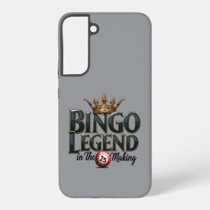 Bingo Legend Crowned in Gold Retro Typography Samsung Galaxy Case