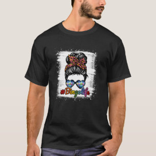 Bingo Life Bingo Player Messy Buns Gambling Womens T-Shirt