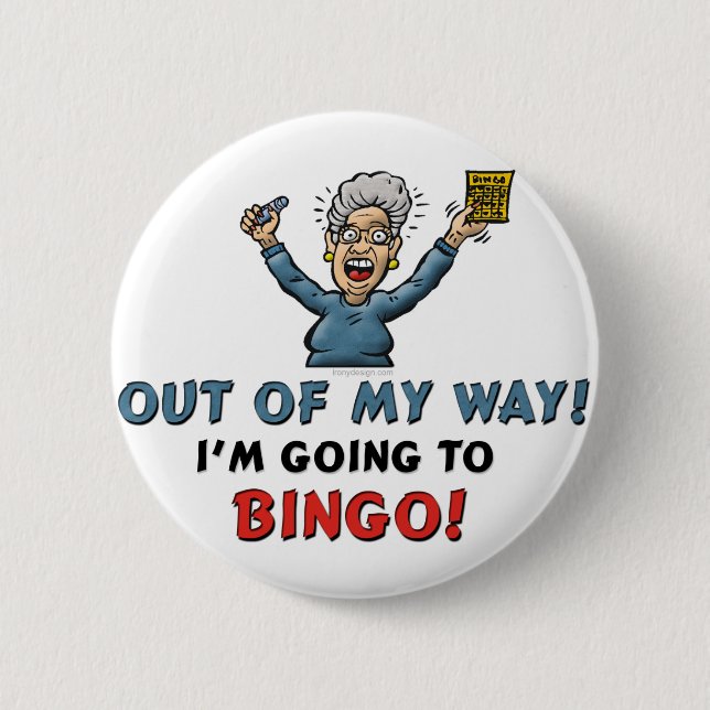 Bingo Lovers 2 Inch Round Button (Front)