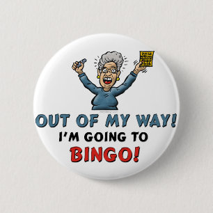 Bingo Lovers 2 Inch Round Button