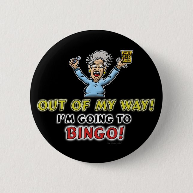 Bingo Lovers 2 Inch Round Button (Front)