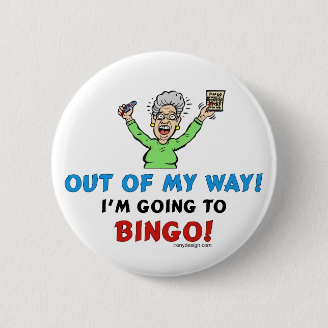Bingo Lovers 2 Inch Round Button (Front)
