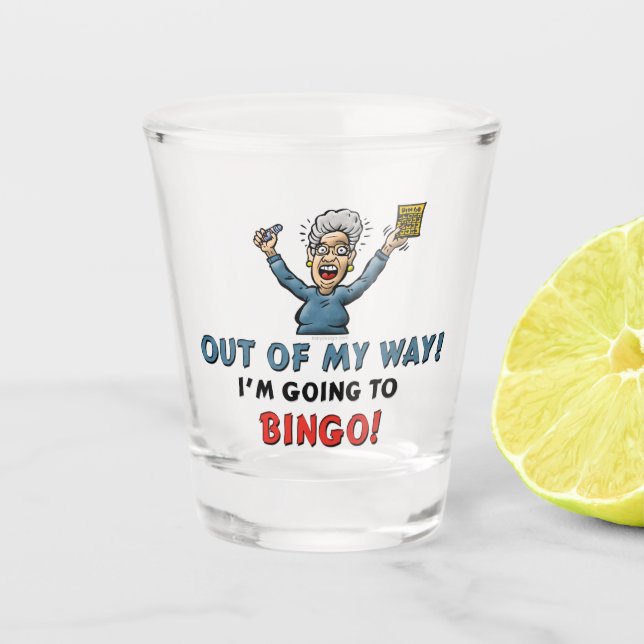 Bingo Lovers Shot Glass (Front)