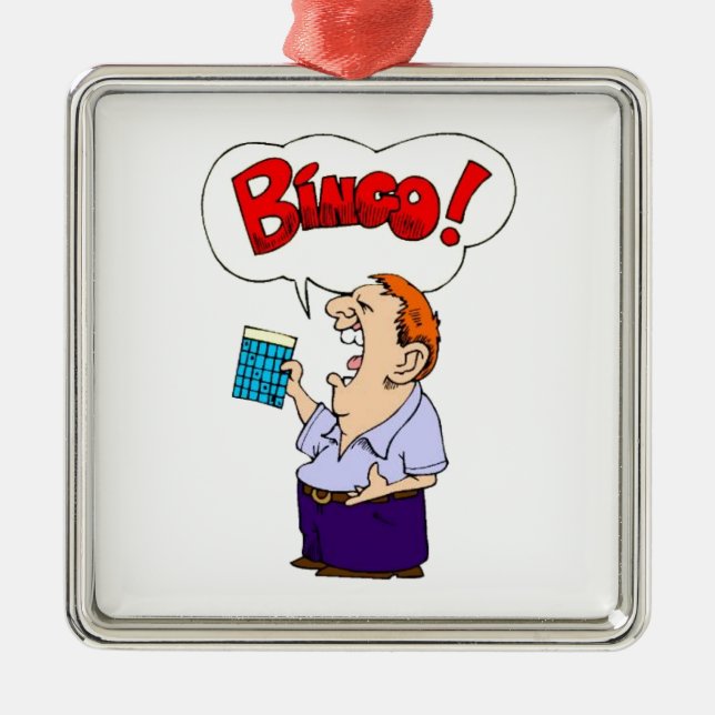 Bingo Metal Ornament (Front)