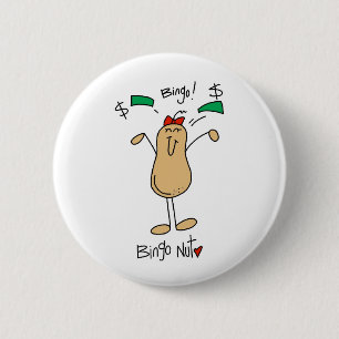 Bingo Nut T-shirts and Gifts 2 Inch Round Button