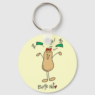 Bingo Nut Tshirts and Gifts Keychain