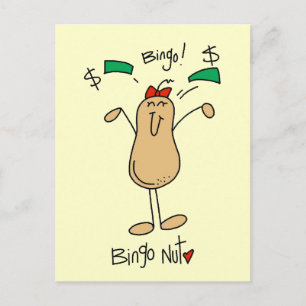 Bingo Nut Tshirts and Gifts Postcard