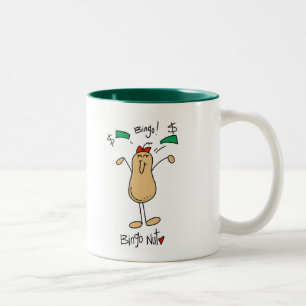Bingo Nut Tshirts and Gifts Two-Tone Coffee Mug