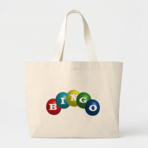 Bingo or Lotto - option to personalize your gear. Large Tote Bag