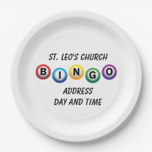 BINGO Paper Plates