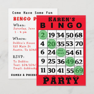 BINGO Party Invitation