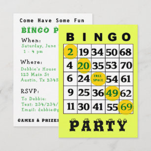 BINGO Party Invitation