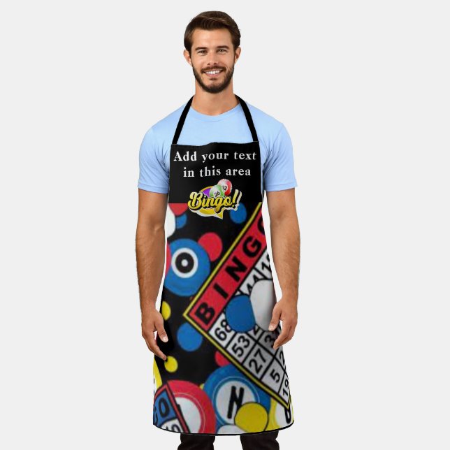 Bingo Personalized Apron (Worn)
