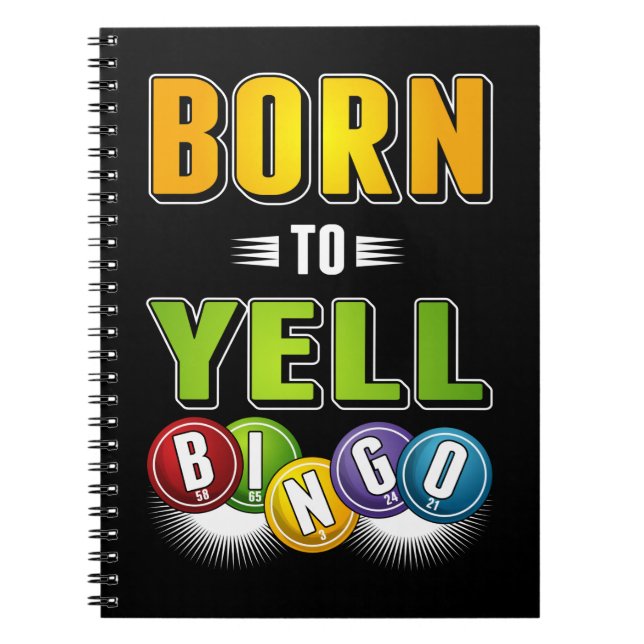 Bingo Player Humour Men Women Funny Bingo Notebook (Front)