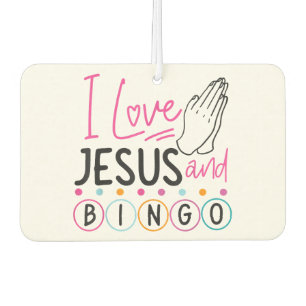 Bingo Player Jesus Faith Christian I Love Jesus An Air Freshener