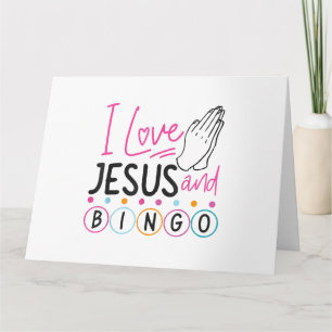Bingo Player Jesus Faith Christian I Love Jesus An Card