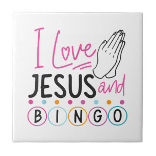 Bingo Player Jesus Faith Christian I Love Jesus An Tile