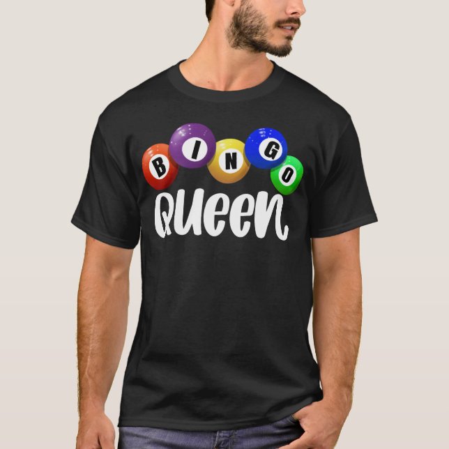 Bingo Queen Bingo Gambling Women's Bingo Player T-Shirt (Front)
