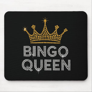 Bingo Queen Bingo Player Game Party Funny Women Gi Mouse Pad
