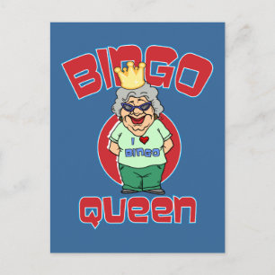 Bingo Queen - Customize Postcard