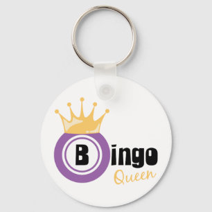 Bingo Queen Keychain