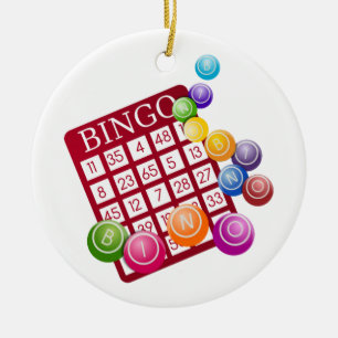 bingo rocks ceramic ornament
