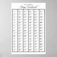 Bingo Scoreboard 90 - Zero Gravity Games (2.5")