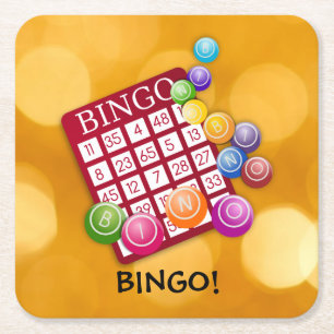 Bingo! Square Paper Coaster