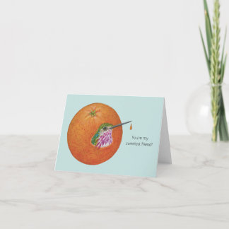 Bingo the calliope hummingbird card