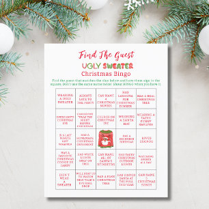 BINGO Ugly Sweater Funny Reindeer Christmas Flyer