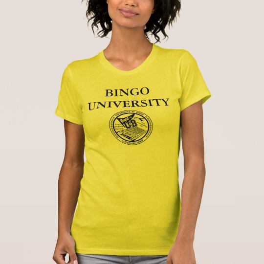 Bingo University official seal logo ladies shirt
