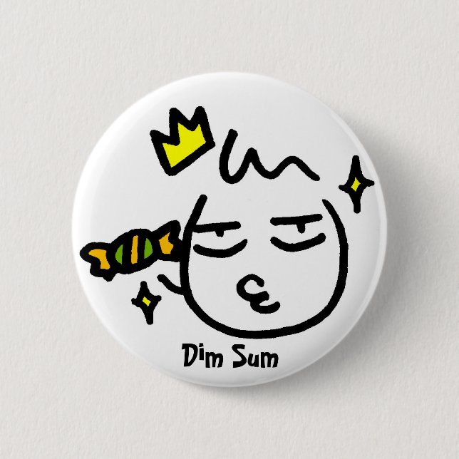 binh, Dim Sum 2 Inch Round Button (Front)