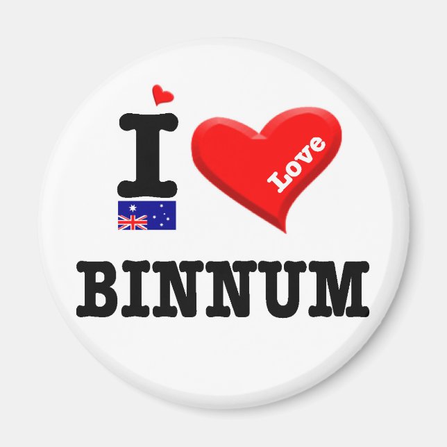 BINNUM - I Love Magnet (Front)