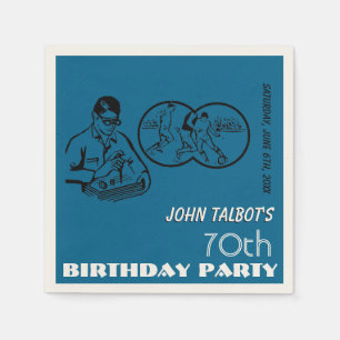 Binocular Soccer 70th Birthday Party Paper Napkin