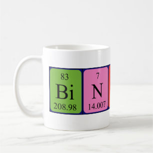 Bintou periodic table name mug