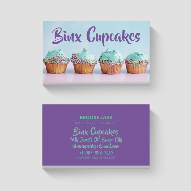 Binx Cupcakes Business Card (Creator Uploaded)