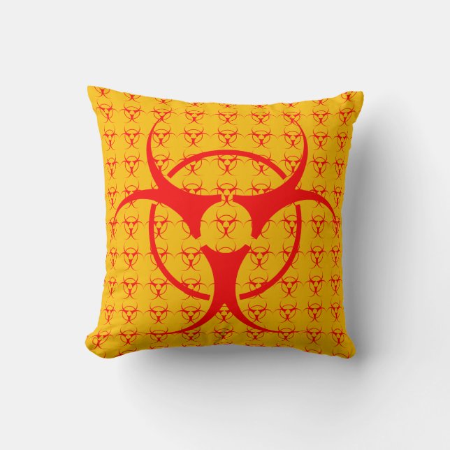 Bio-danger Coussin Bio-danger Avertissement Jeu d' (Recto)