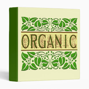 Bio dire avec Feuille Vintage vert Classeur