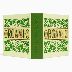 Bio dire avec Feuille Vintage vert Classeur