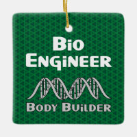 Bio Engineer Body Builder Ceramic Ornament